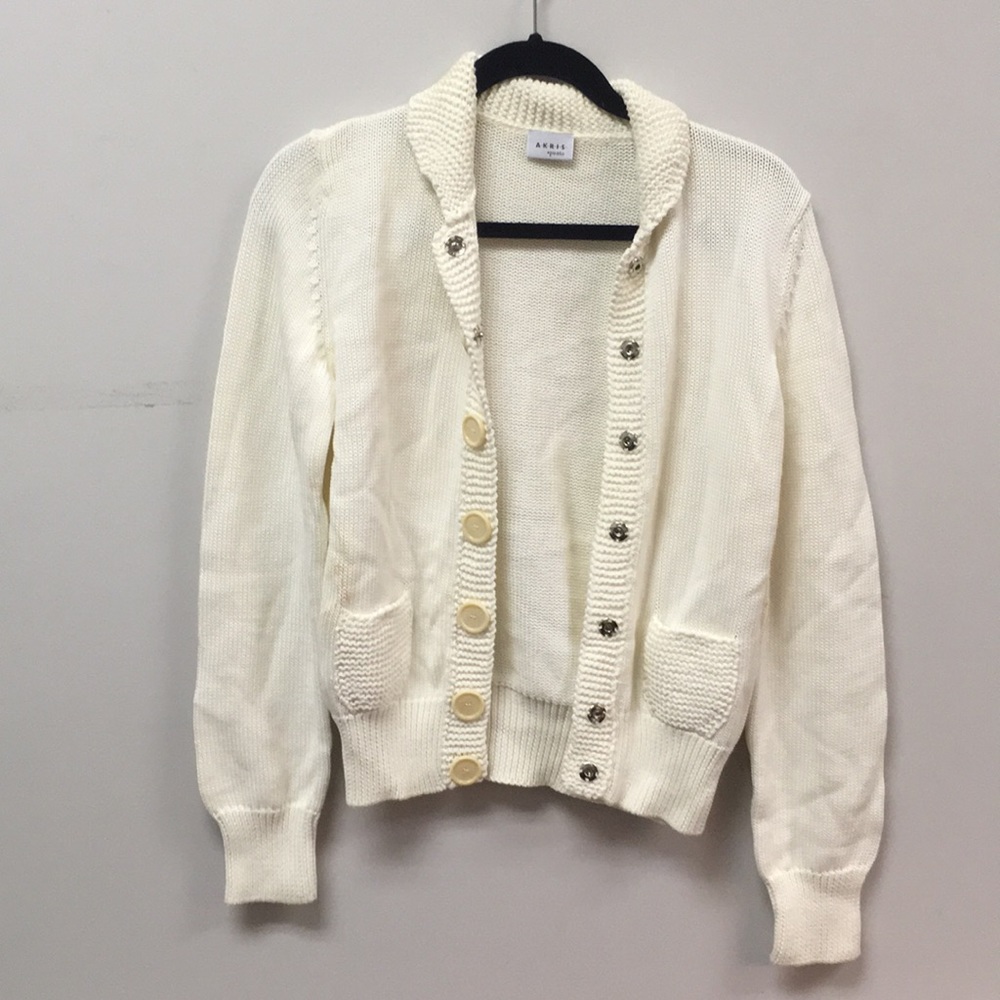 Knit sweater cardigan